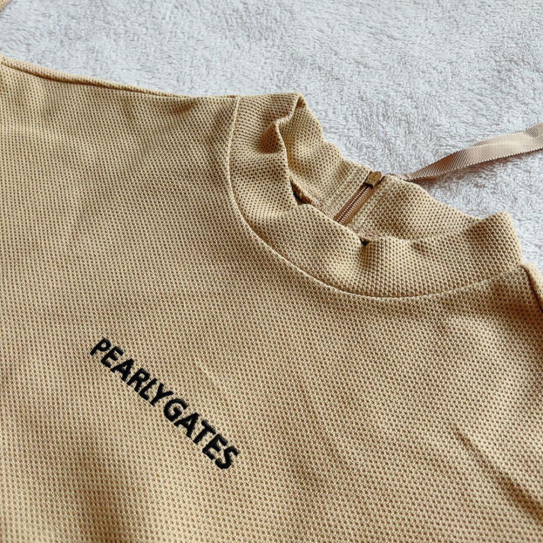 新品　近年　パーリーゲイツ　ワンピース　モックネック　レオパード　豹　ヒョウ