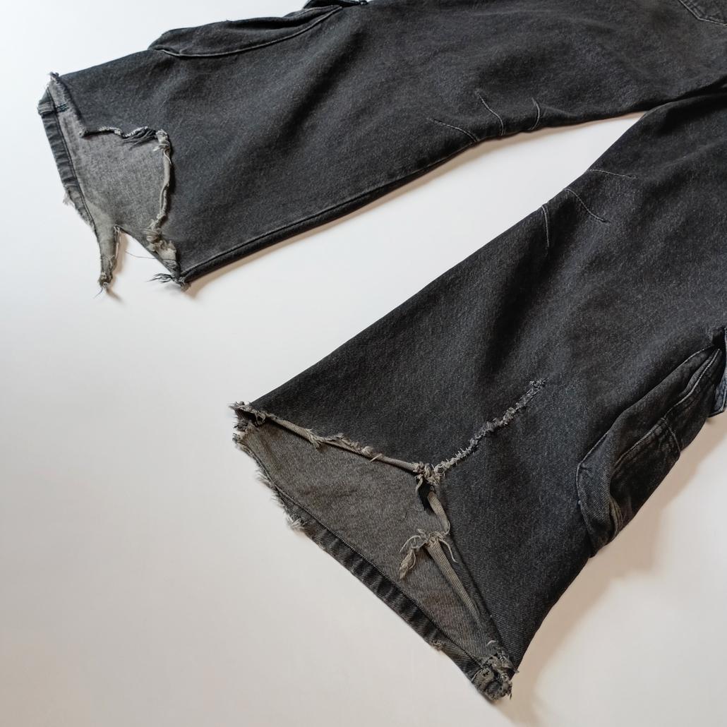 DIESEL D-SIRE-CARGO-S デニムカーゴパンツ ブラック 23