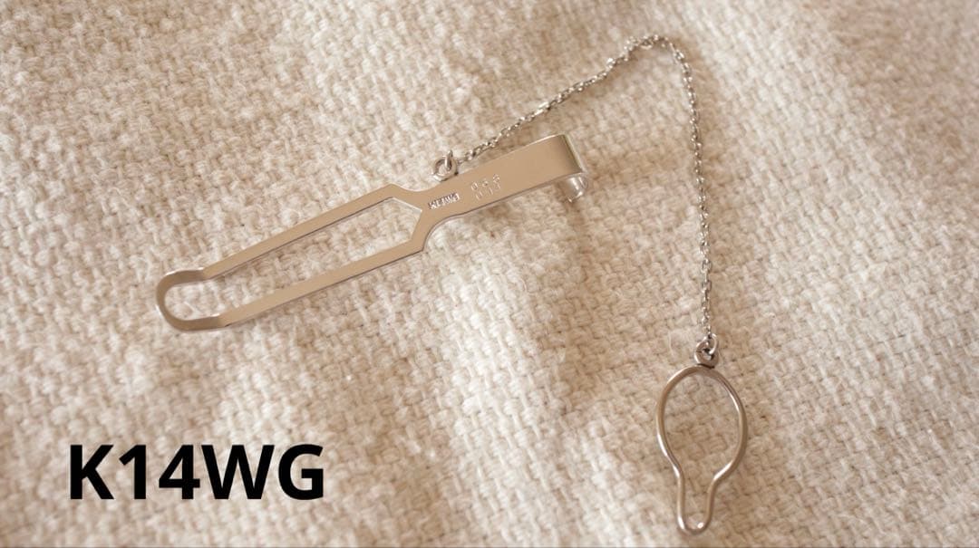 あやめ123 　K14WG ネクタイピン　訳あり