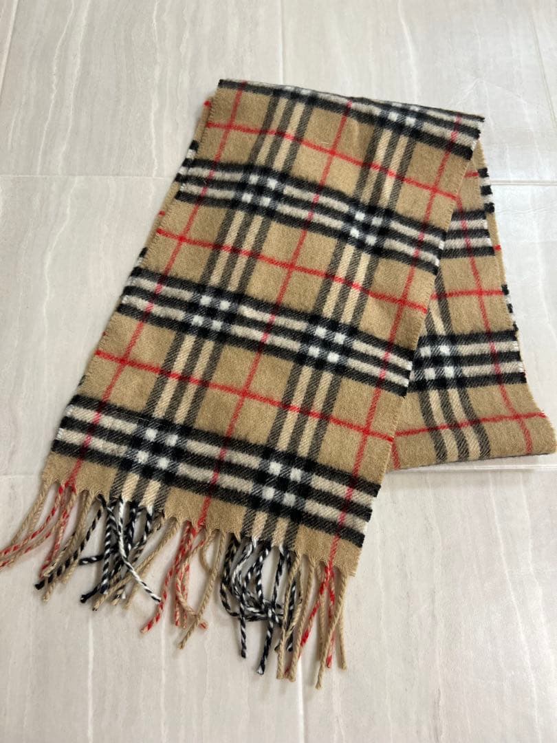 BURBERRY チェック柄キッズマフラー
