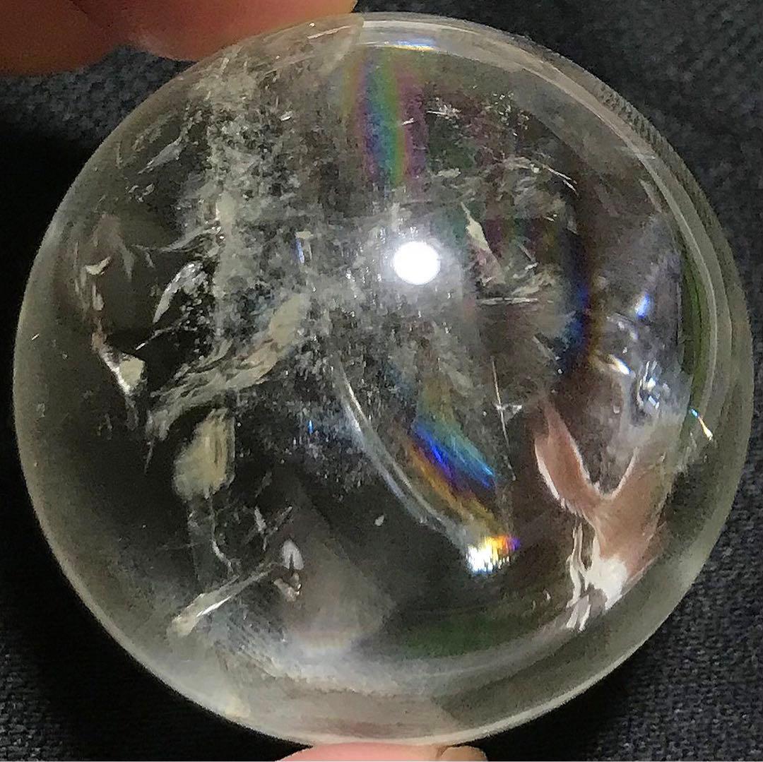 天然石　ブラジル　セラデカブラル産　レムリアンシードクリスタル　スフィア　丸玉