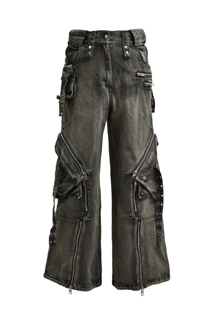 NO/FAITH STUDIOS カーゴデニム ダークグレー