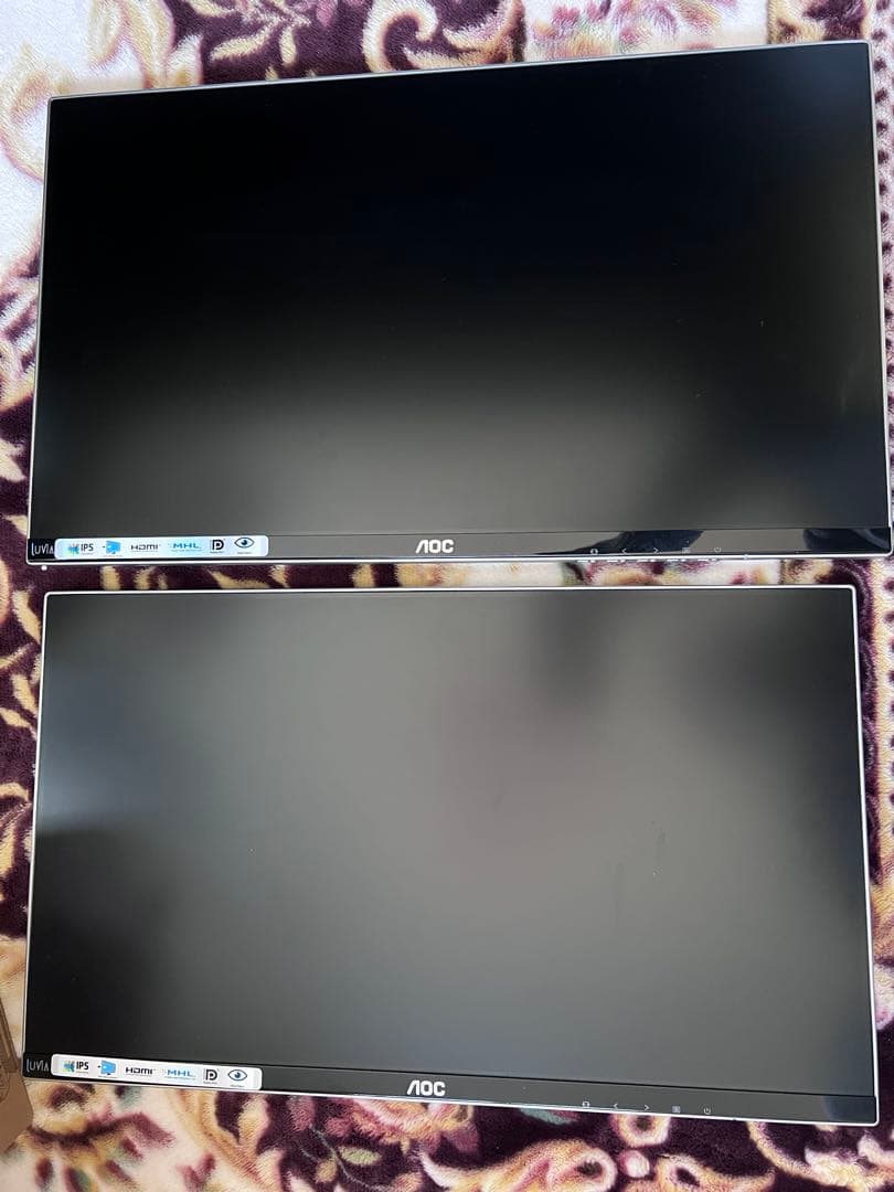 AOC LV243XIP モニター 内蔵スピーカー 動作確認済み 2台セット