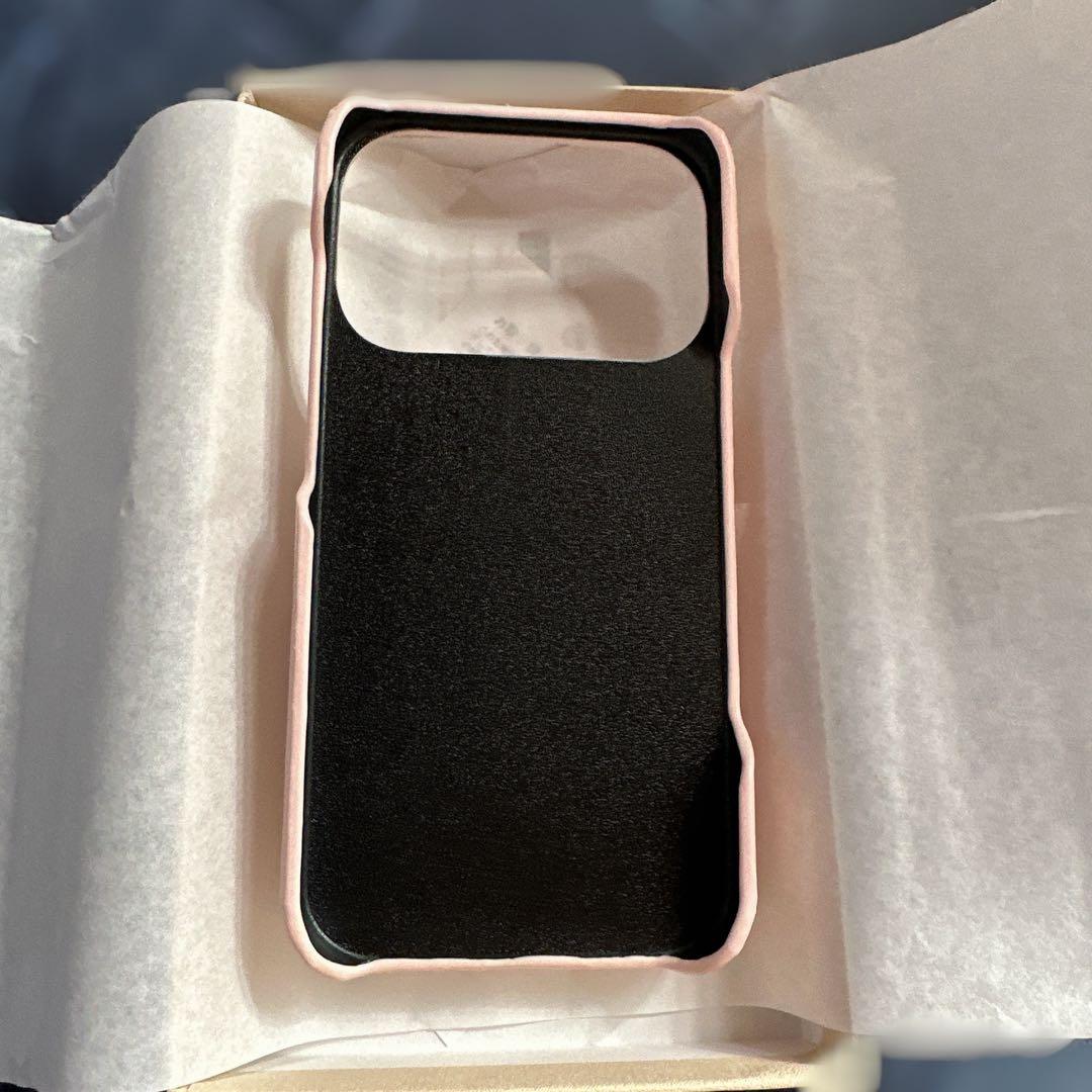 キルティングミラーDDチャーム iPhoneケース17Pro PNK ピンク