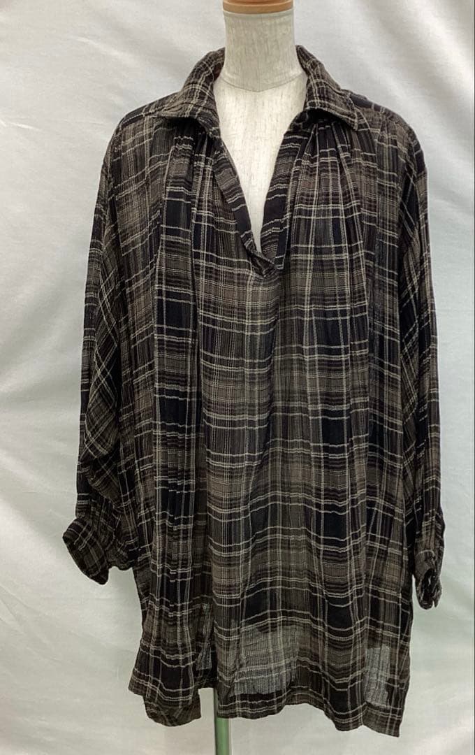 R742K レディースシャツチュニック F 黒レトロ春夏コムデギャルソン4/24