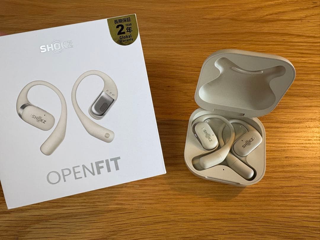 SHOKZ OPENFIT 骨伝導イヤホン ベージュ