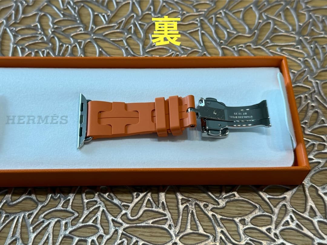 アップル ウォッチ エルメス バンド キリム オレンジ 38-42mm バレニア