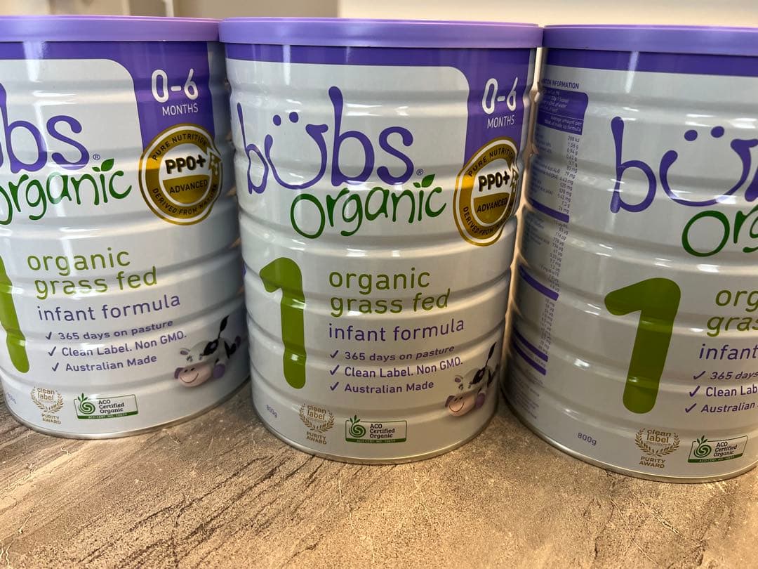 bubs Organic オーガニック粉ミルク 3缶セット