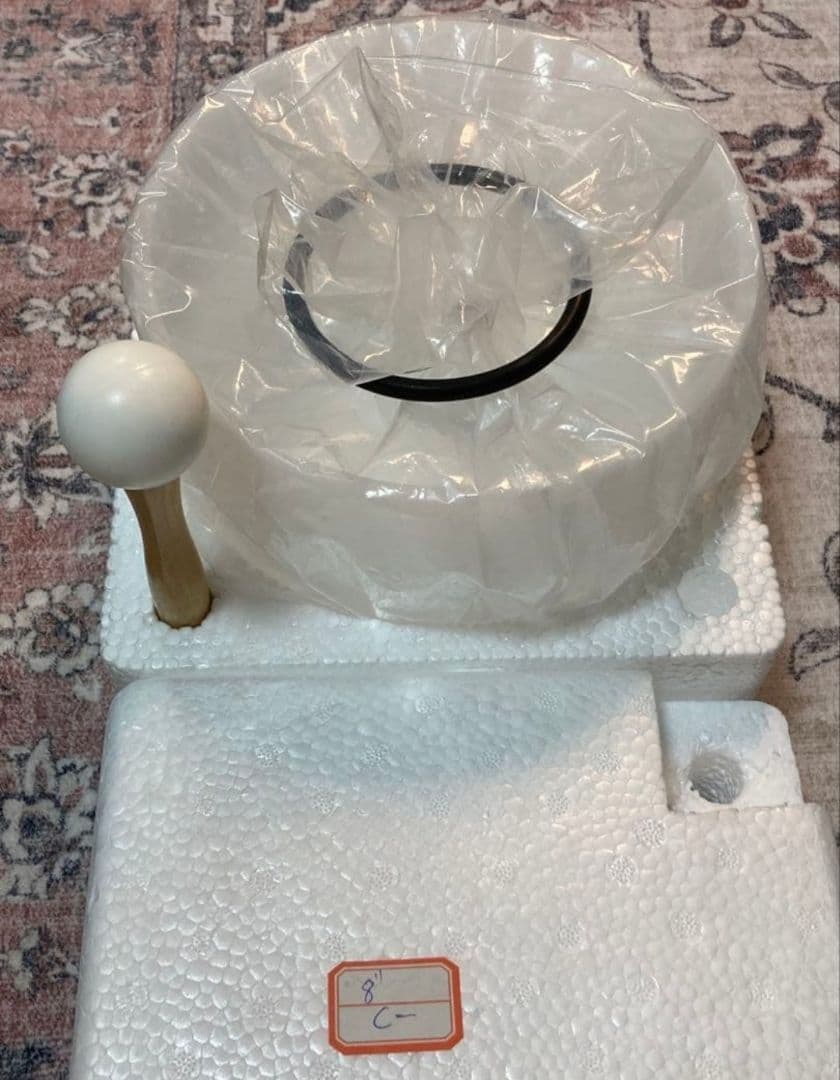 【美品】クリスタルボウル8インチ音階C フロスト