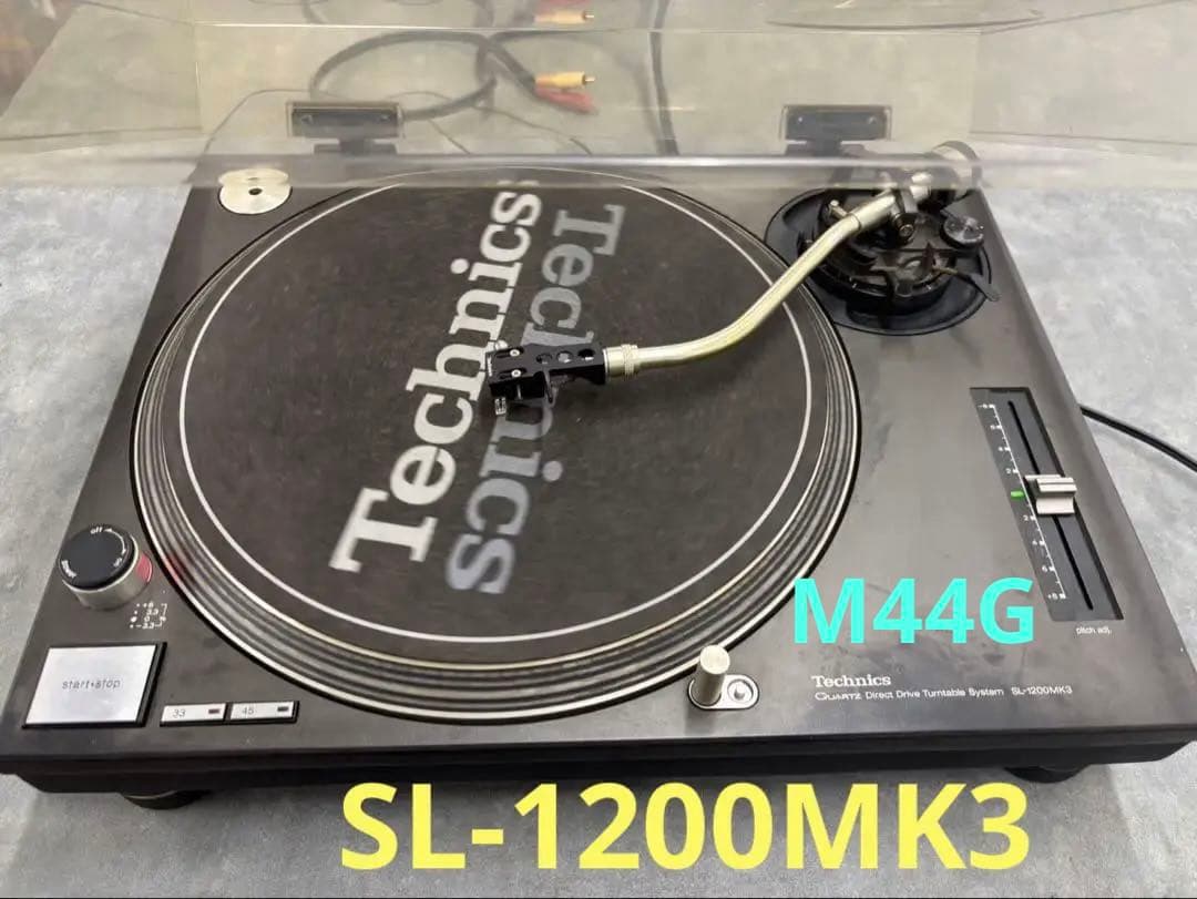 Technics SL-1200MK3 ターンテーブル M44G カートリッジ付