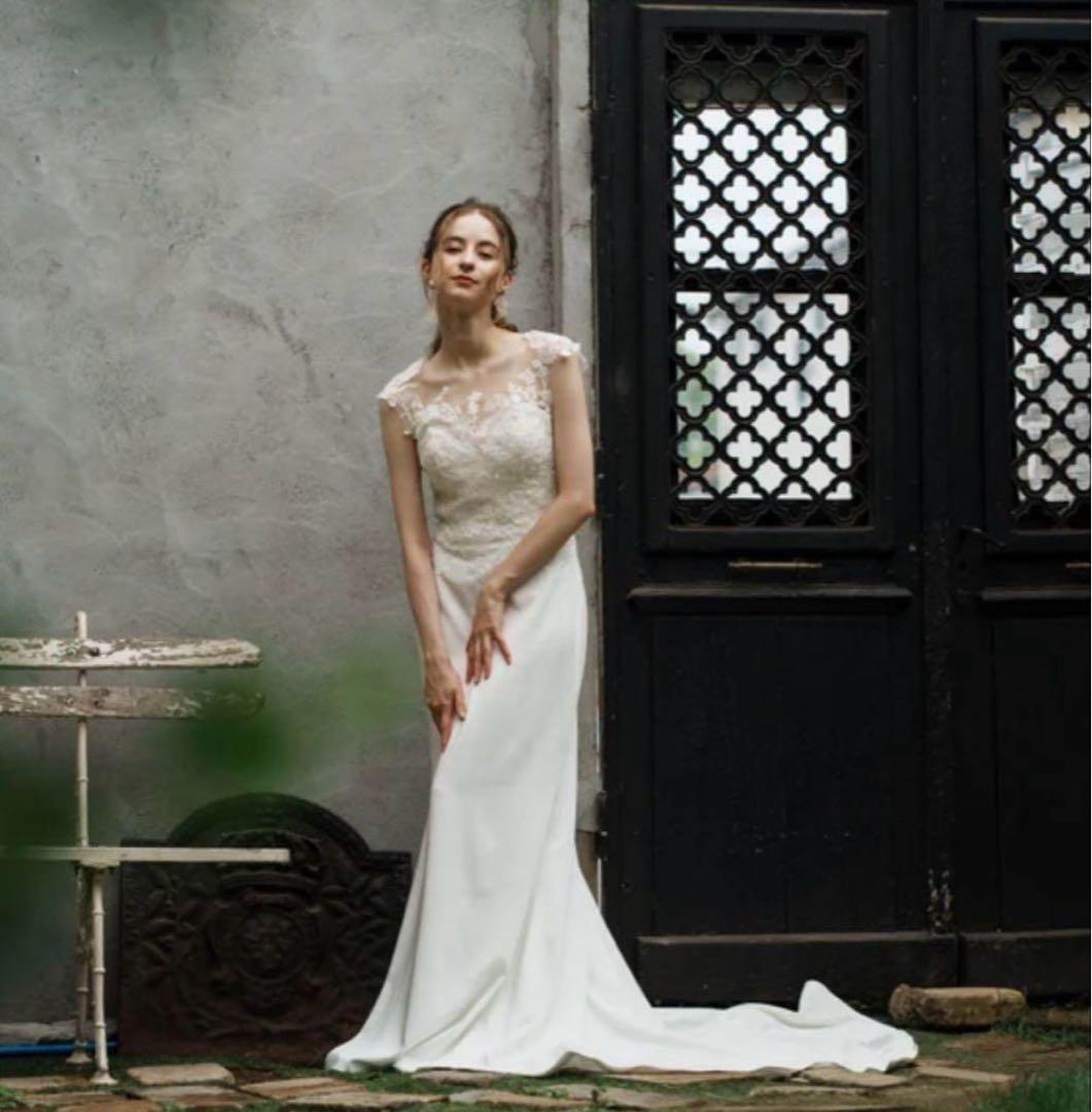 dress production 花柄刺繍 ソフトマーメイドドレス 結婚式ドレス