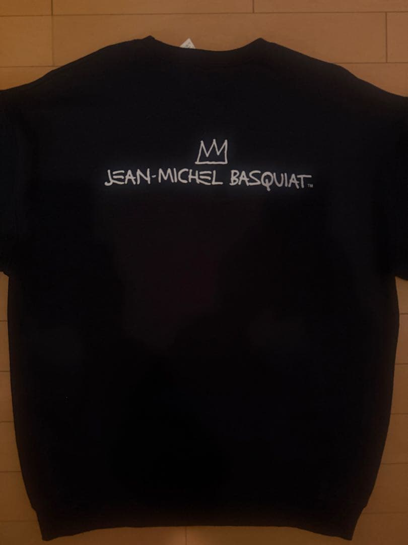 ワコマリア　バスキア　スウェット　ブラック　Lサイズ