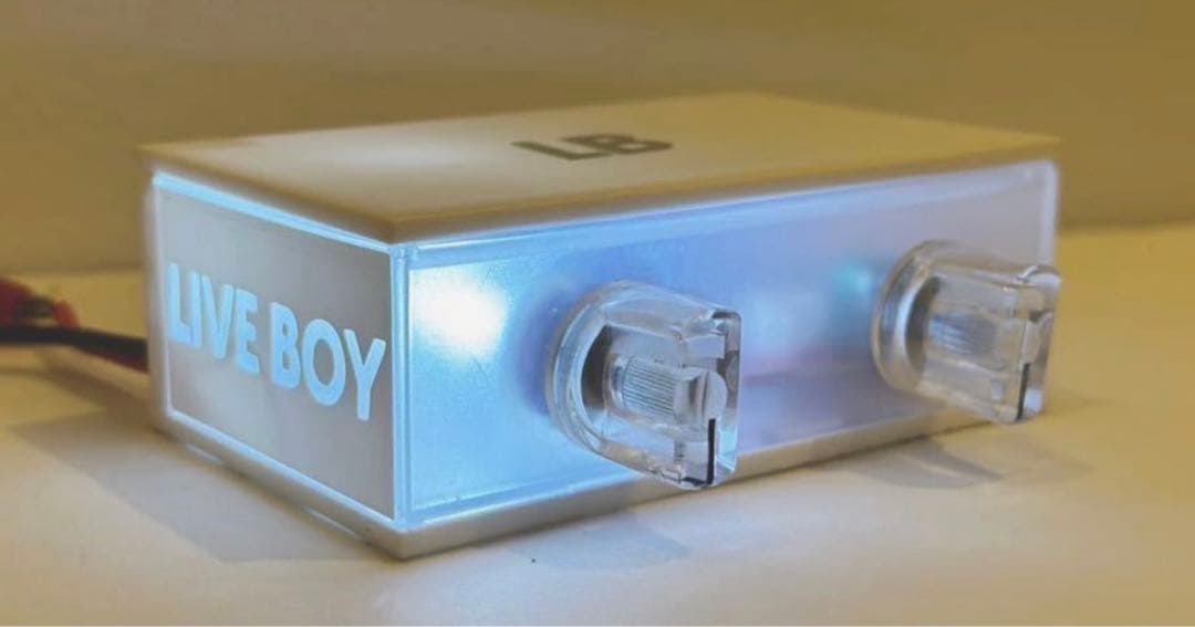 ※12Vモデル※【LIVEBOY V2】【AUX】ホワイト リバーブユニット