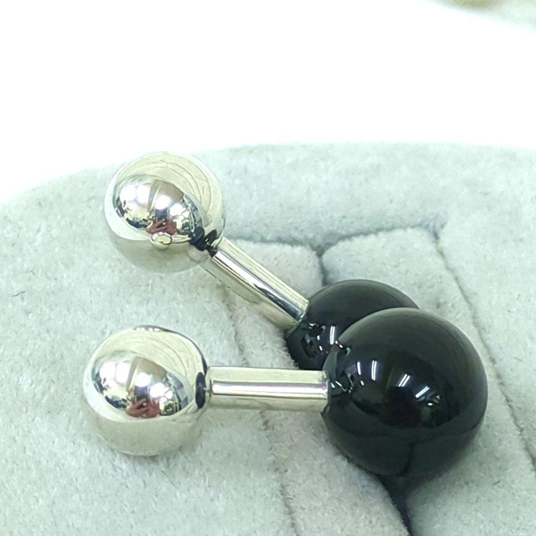 Tiffany ティファニー SV925 オニキス カフス ヴィンテージ