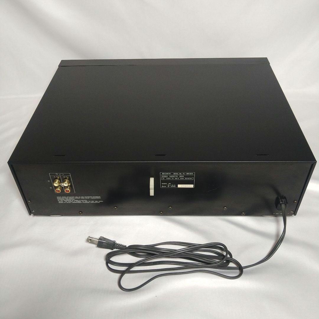 SONY TC-WR870オートリバースWカセットデッキ希少動作品+テープ他付