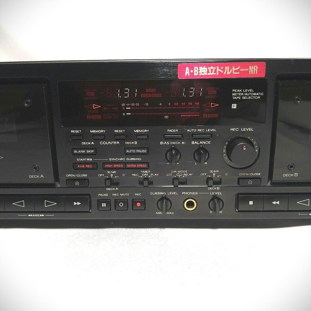 SONY TC-WR870オートリバースWカセットデッキ希少動作品+テープ他付