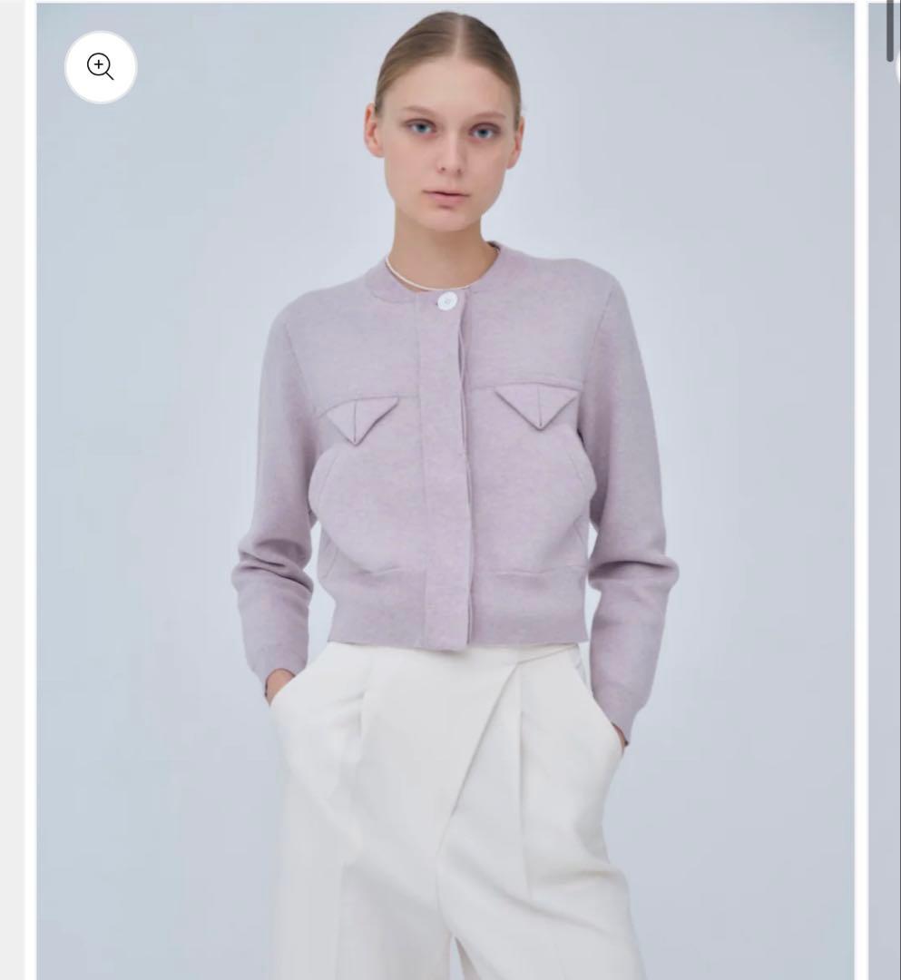 ジャケット・アウター laubeblanc Compact Knit Cashmere Blouson