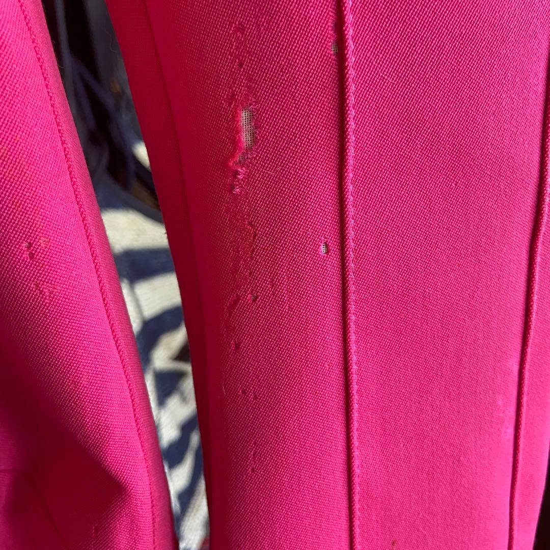 ティエリーミュグレー 90sビンテージ　ピンク　ジップアップ　ジャケット