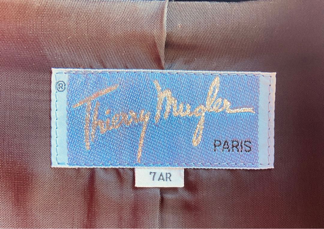 ティエリーミュグレー 90sビンテージ　ピンク　ジップアップ　ジャケット