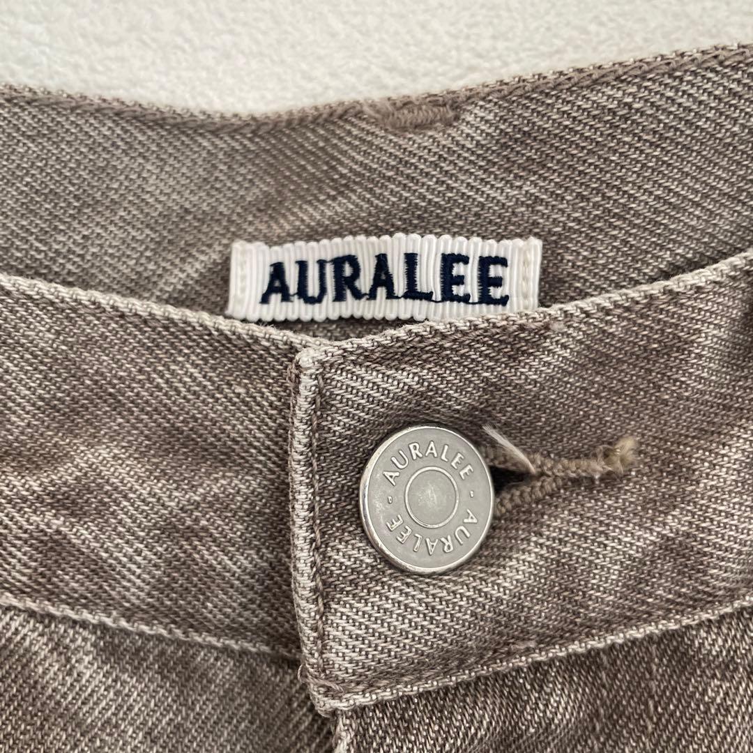 AURALEE BROWN DENIM SHORTS オーラリーデニムパンツ
