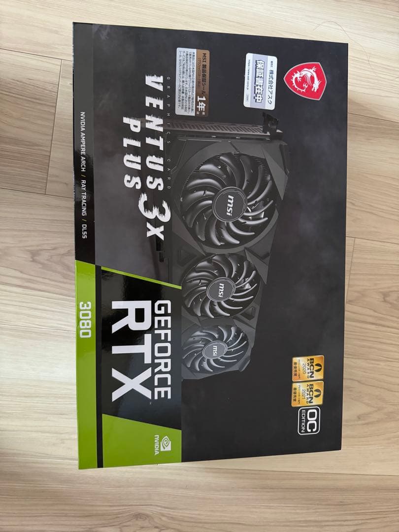 【未開封】MSI GeForce RTX 3080 Ventus 3X Plus