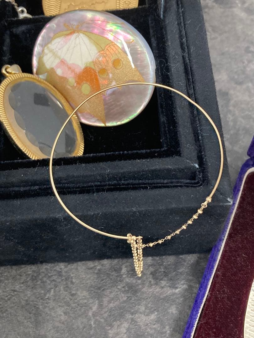 値下げ！遺品整理　イヤリング　ネックレス　時計　ブローチ　タイピン　金杯　小判