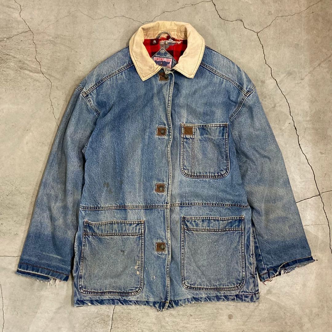 80年代 ビンテージ CURRENTSEEN カバーオール デニム Lサイズ