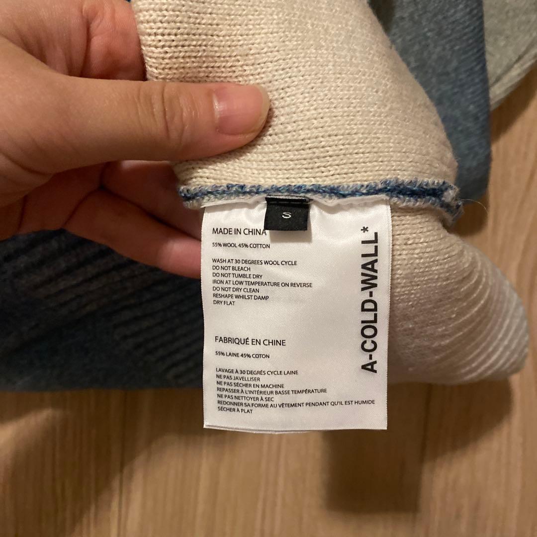 A-COLD-WALL* グラデーションニット セーター ロゴ入り S ACW