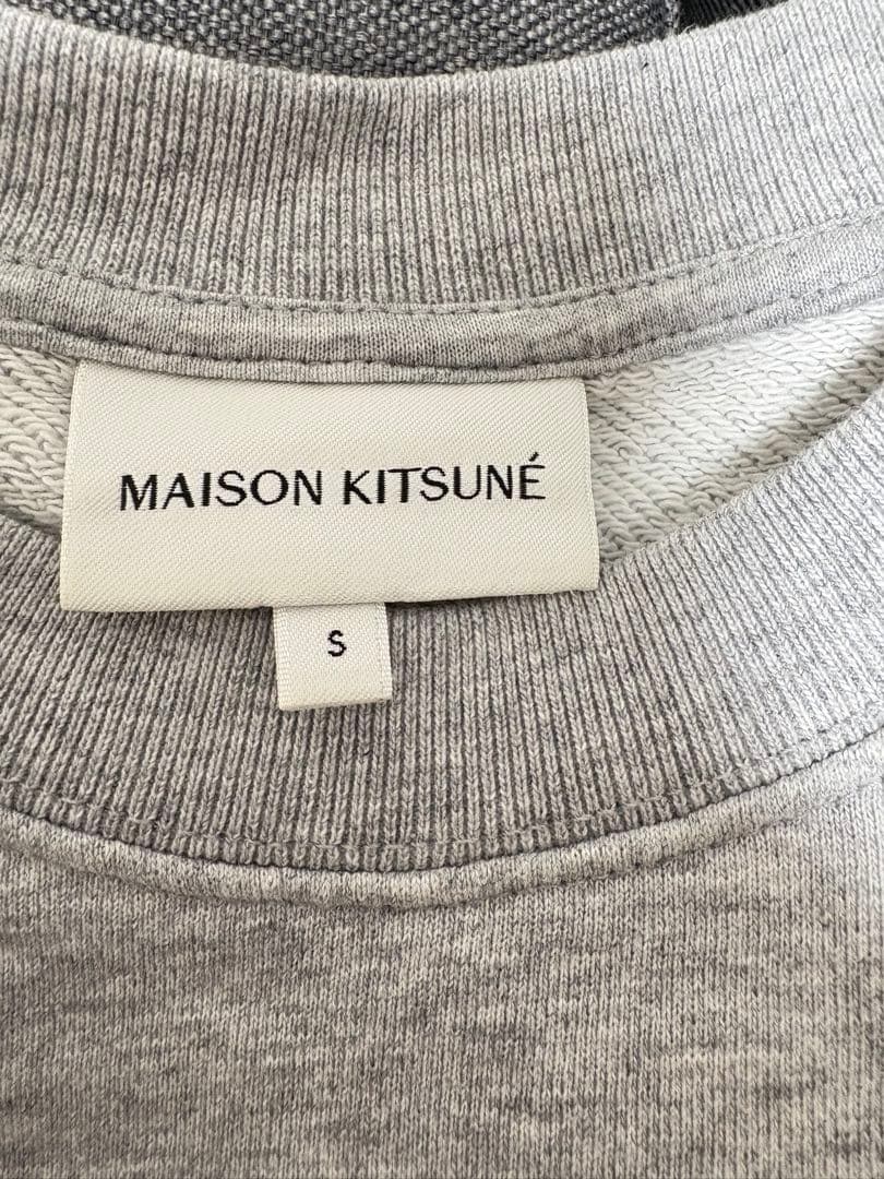 MAISON KITSUNÉ グレー トレーナー S