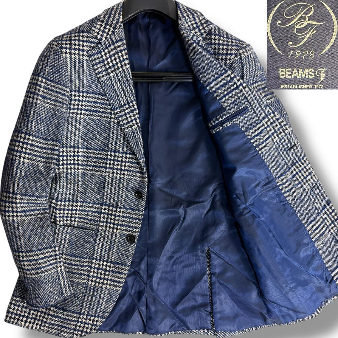 J7416 美品 ビームスF SUBALPINOグレンチェックジャケット 46