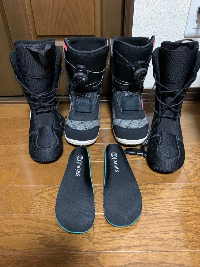 swivel スノーボードブーツ グレー/ブラック