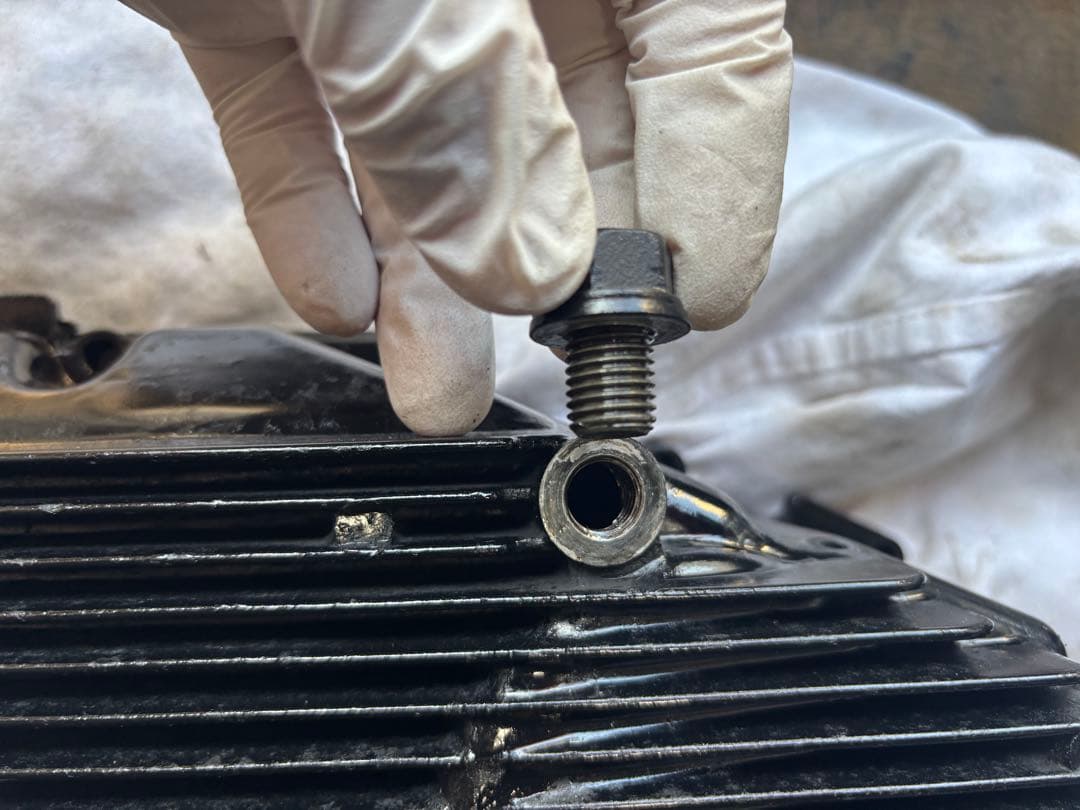 カワサキ　純正　バリオス　オイルパン　ドレンボルト　OK