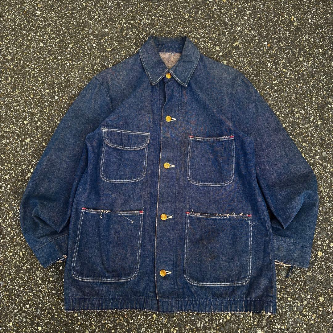 坊*ト様 60s 70s Wrangler デニムカバーオール BLUE BEL