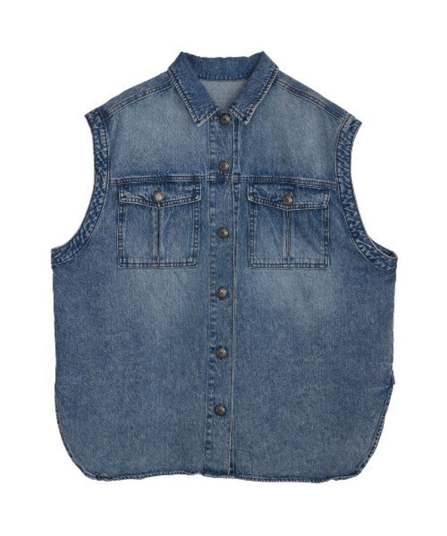 ジャケット・アウター Ameri DETACHABLE SLEEVE DENIM SHIRT