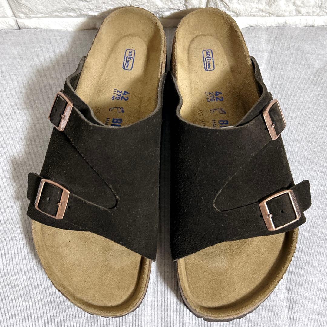 ビルケンシュトック チューリッヒ スエード サンダル ブラウン 茶42