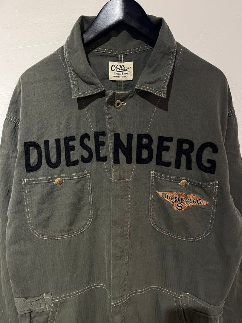 OLD CROW オールド クロウ OLIVE オールインワン ツナギ XL