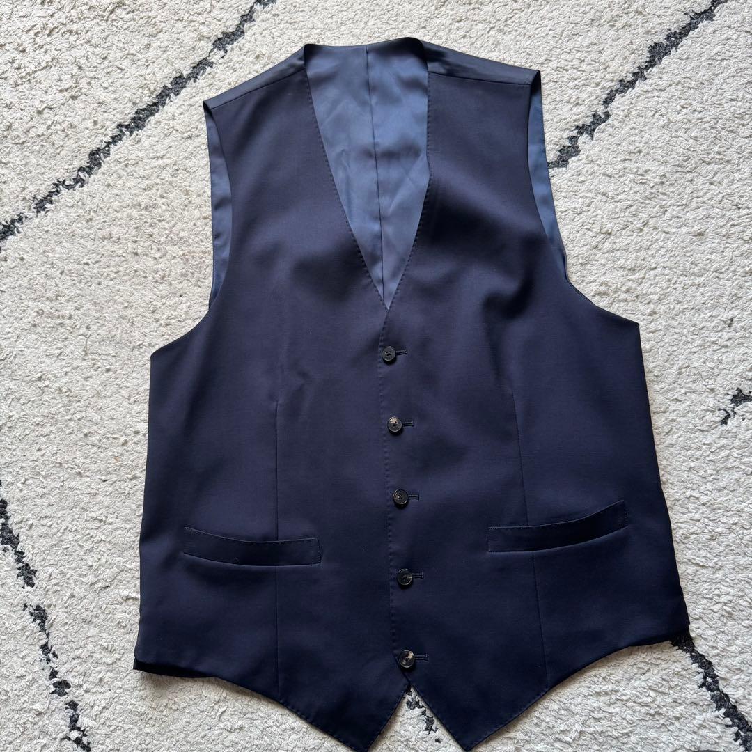 ユニバーサルランゲージ　カノニコ　スーツ　セットアップ　スリーピース　ネイビー