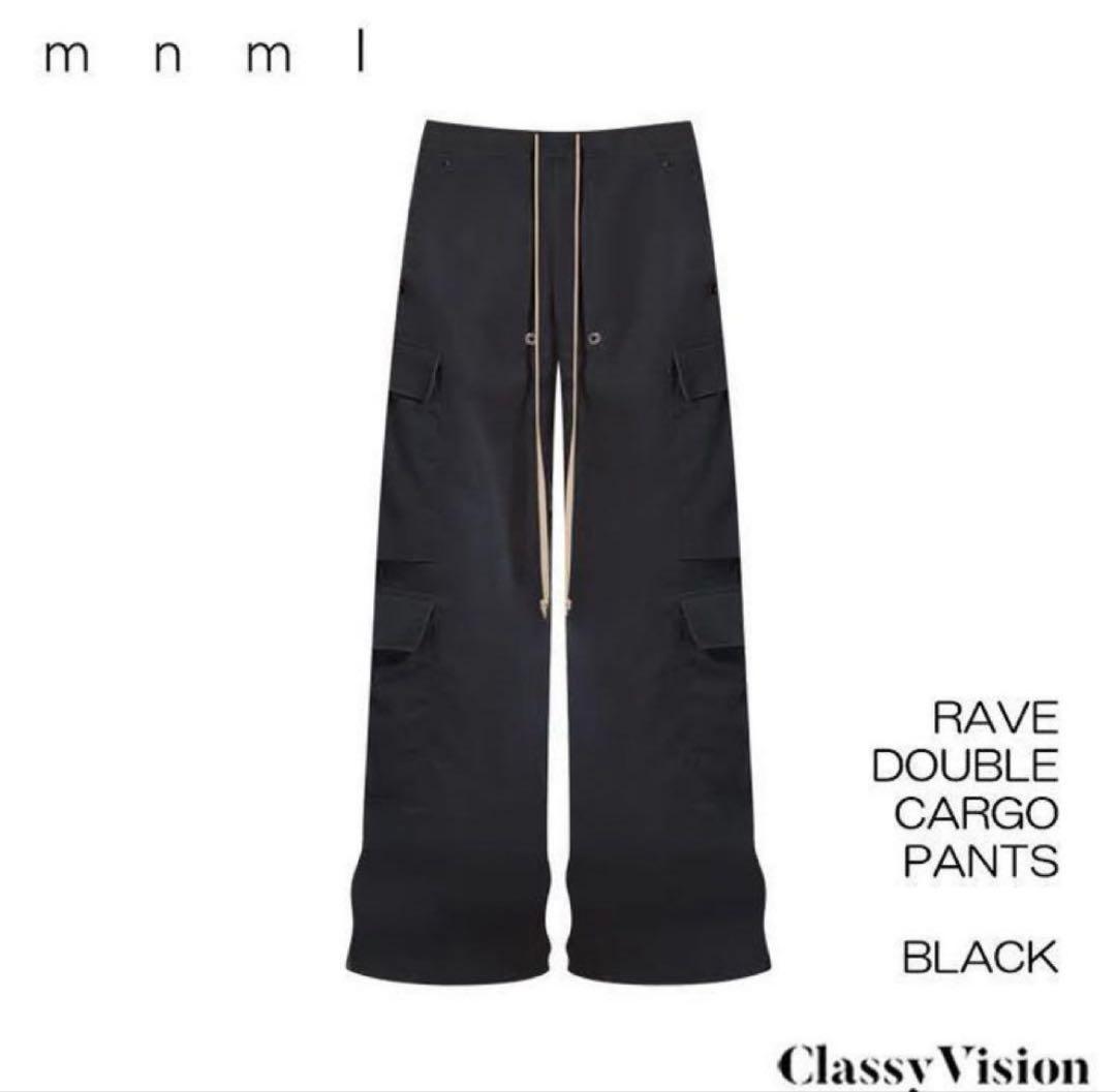 mnml ダブルカーゴバギーパンツ カーゴベラパンツセンターベラパンツ XL