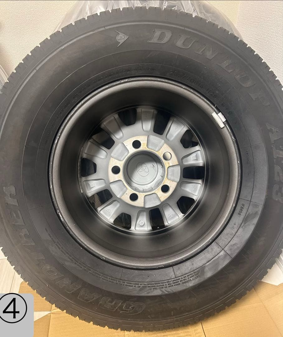 早い者勝ち【送料込み】ほぼ新車外し ランクル70純正ホイールタイヤ4本セット