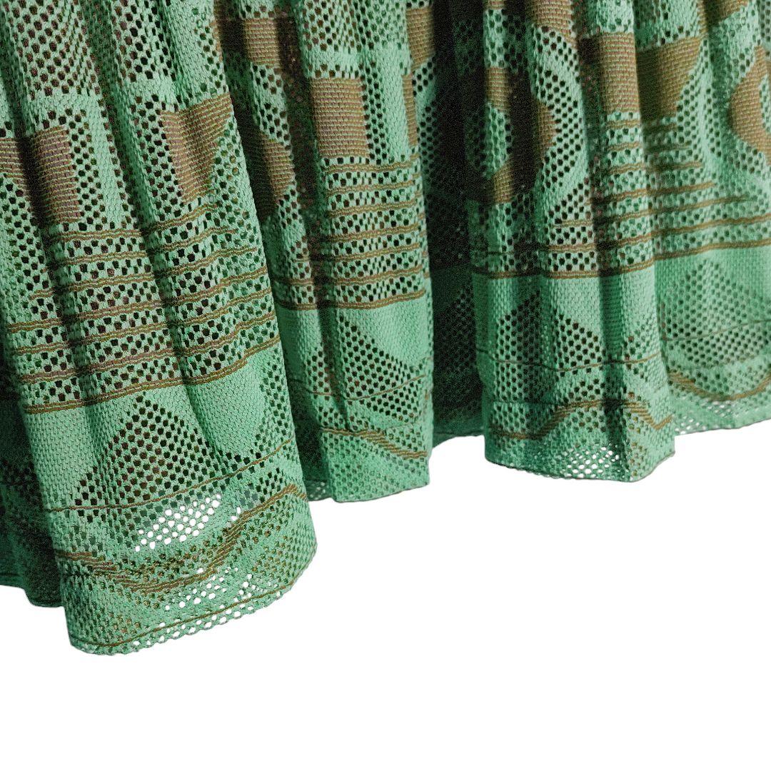 ☆ プリーツプリーズ イッセイミヤケ インナー付き メッシュ ワンピース ☆