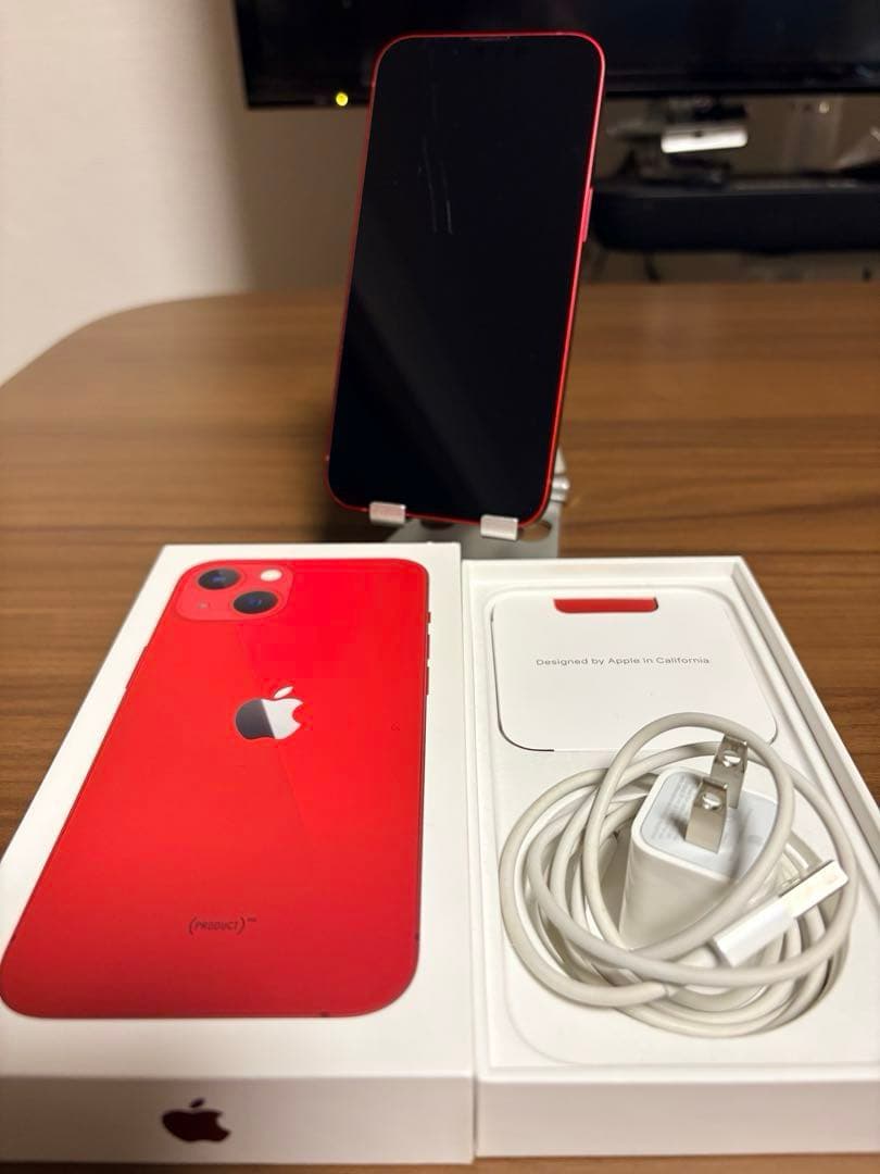 Apple iPhone 13 RED 128GB SIMフリー 84%