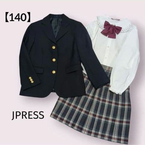 【140】美品 女の子フォーマル 中学受験 面接　 セットアップ JPRESS