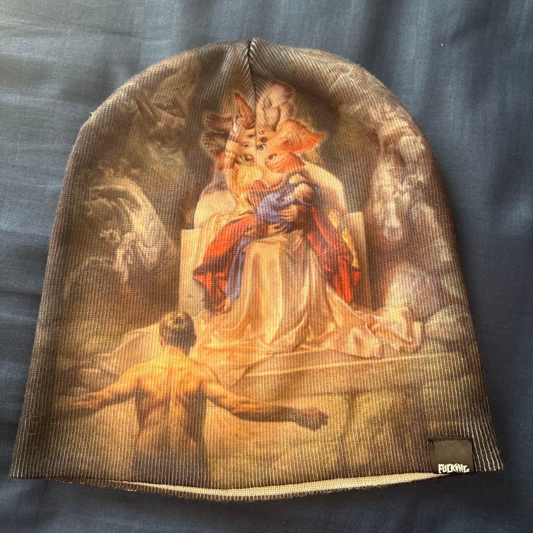 FUCKING AWESOME アートプリント ニット帽