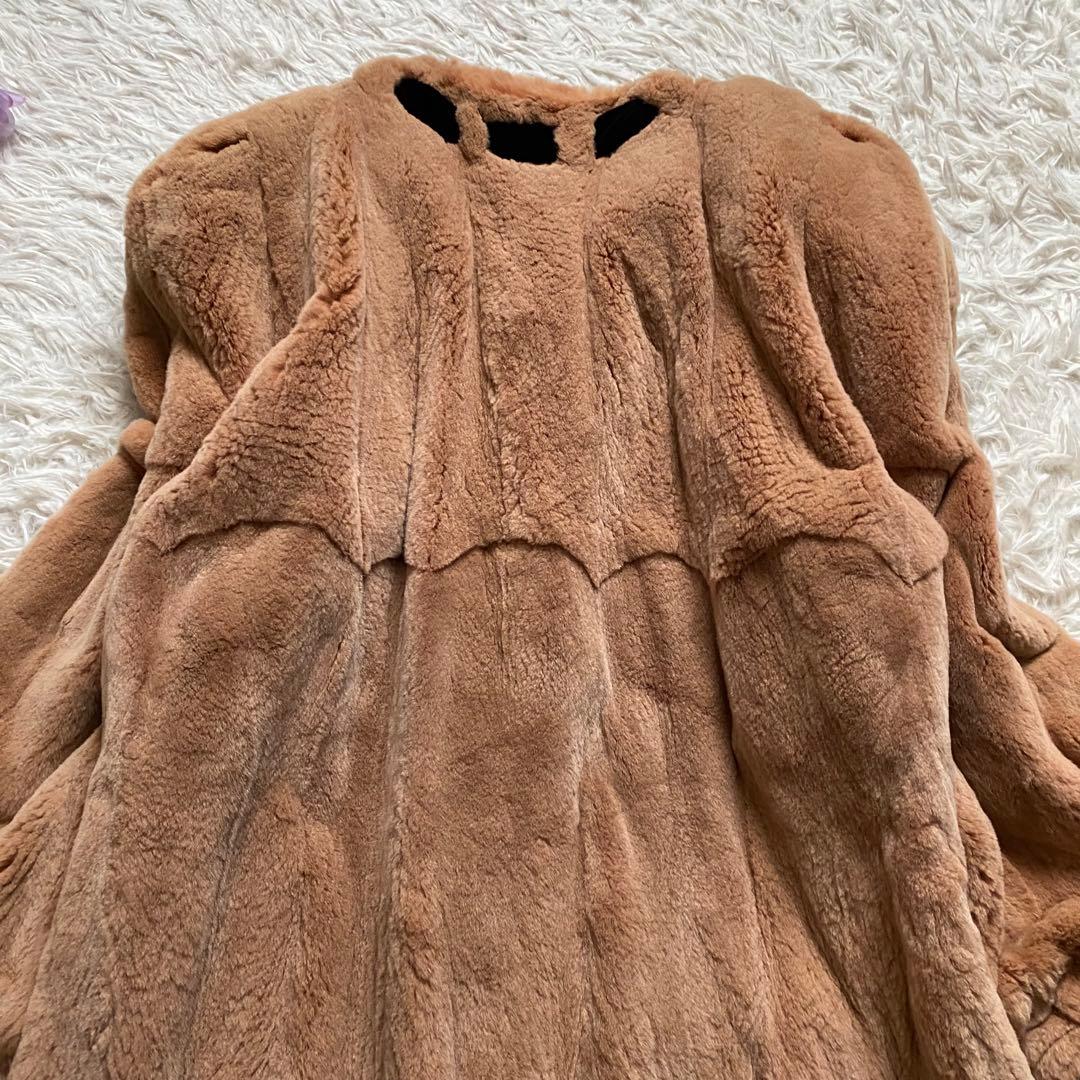 美品■フォクシー　ファーコート　リボン　ヴィンテージ　希少　大きいサイズ