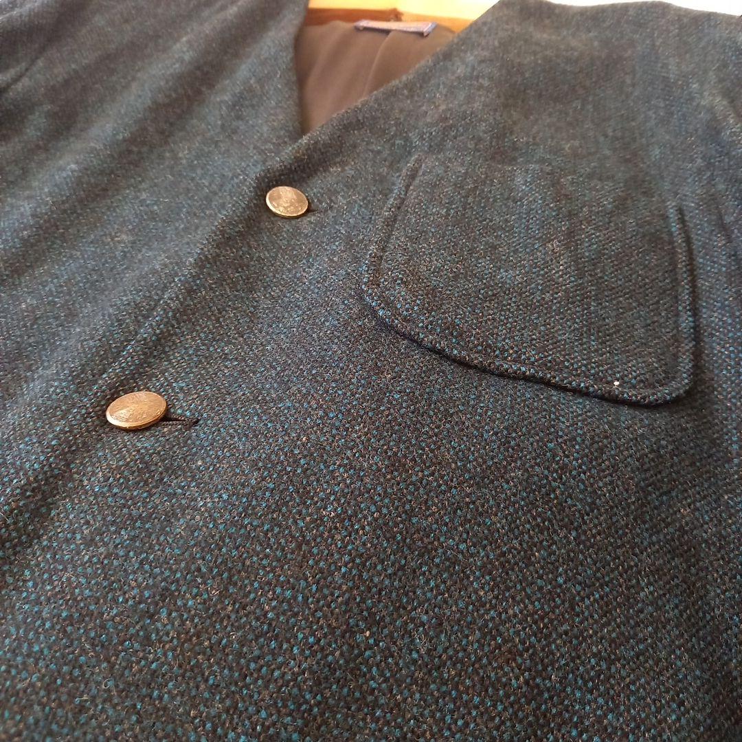 40s vintage pendleton ノーカラー ジャケット