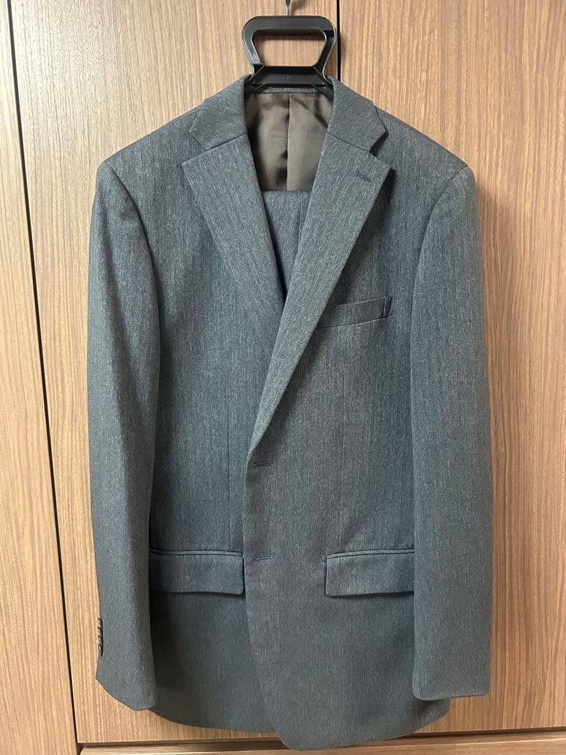 P.S.F.A/4WAYストレッチ/ウールライク/ヘリンボーン/グレー/AB8