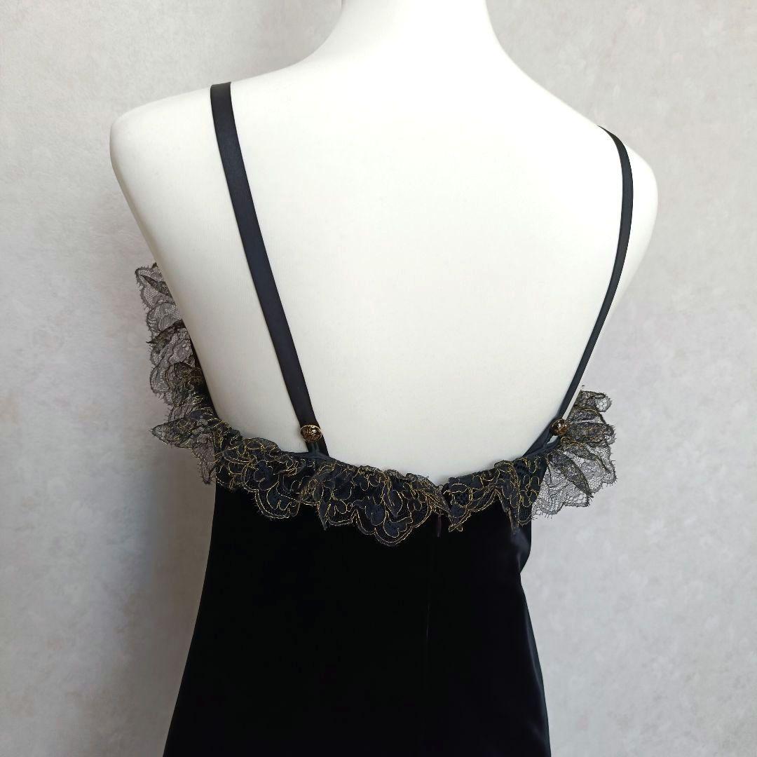 クリスチャンディオール ヴィンテージ ベルベット キャミソールワンピース 9号