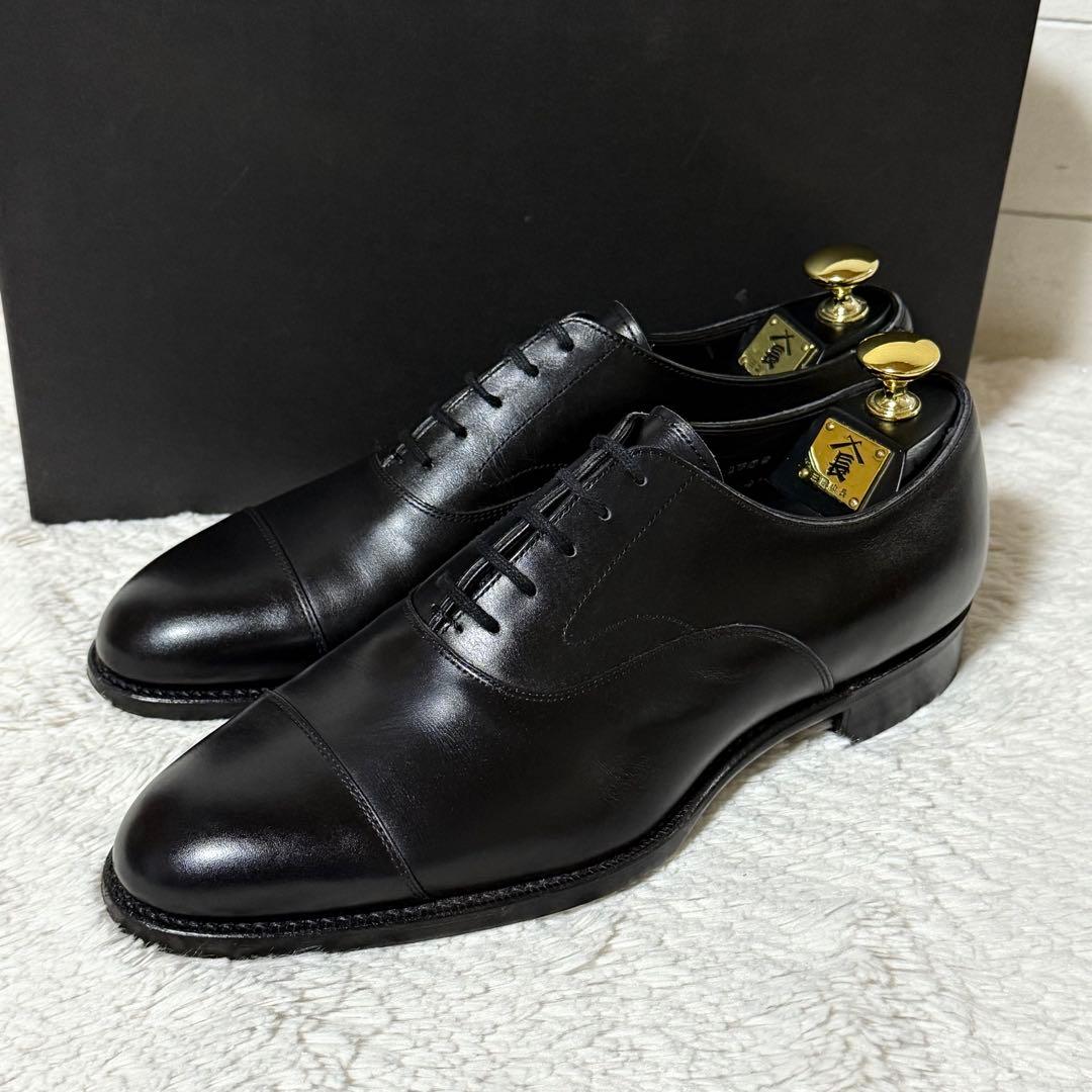 ⭐️極美品⭐️　三陽山長　友二郎　ビジネスシューズ　ブラック　Q7402