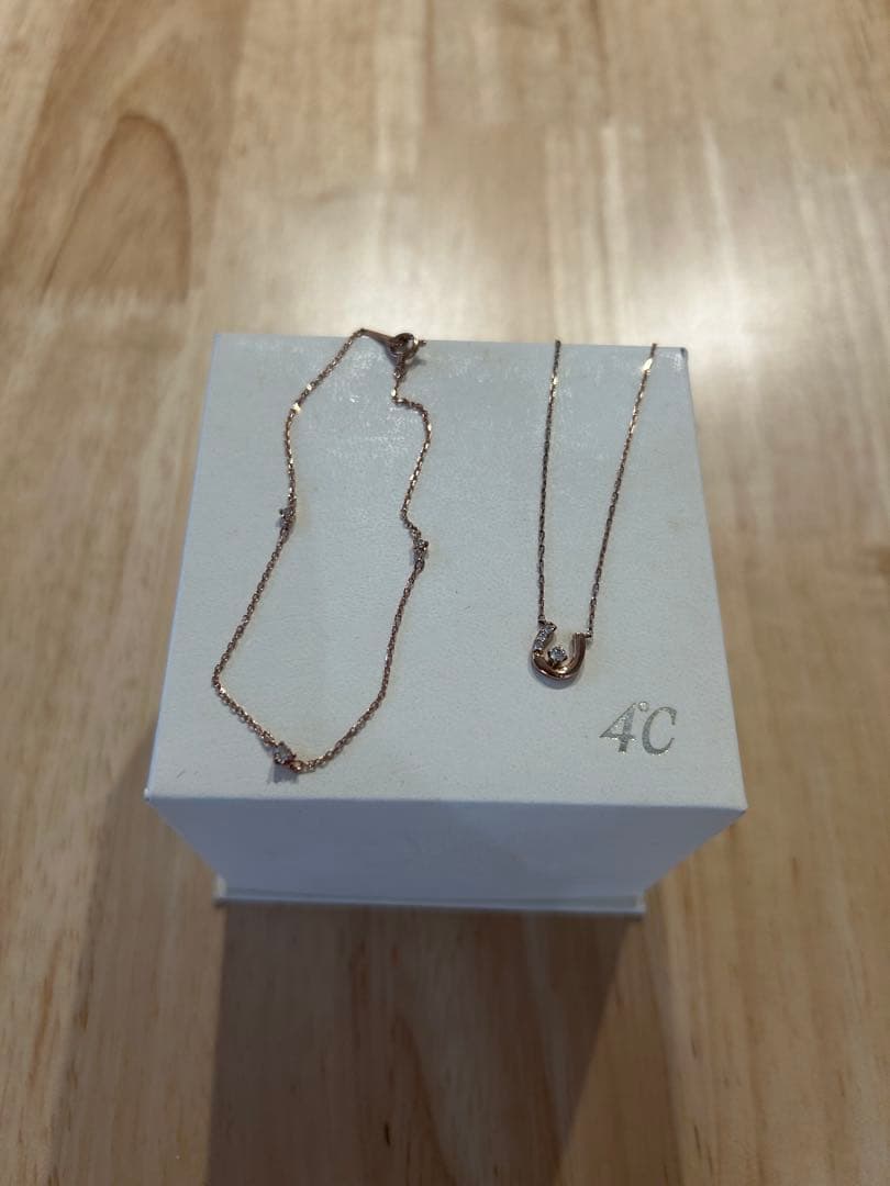 4℃ ネックレス+ブレスレット