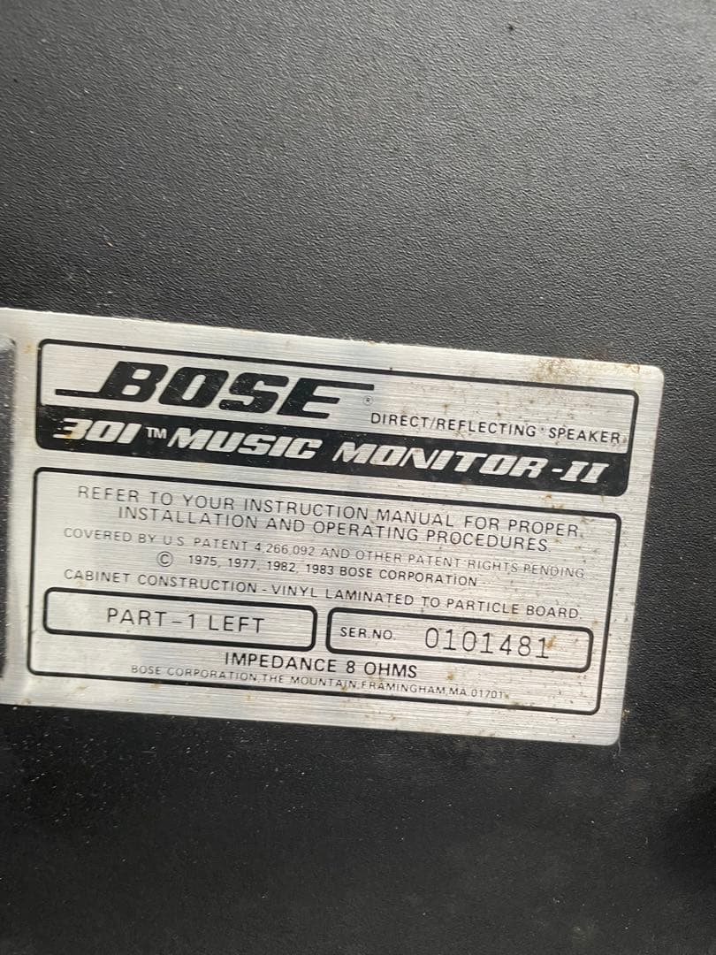 健*太様 BOSE スピーカー 301 MUSIC MONITOR-Ⅱ 訳あり品